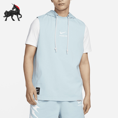 耐克男士篮球无袖连帽背心