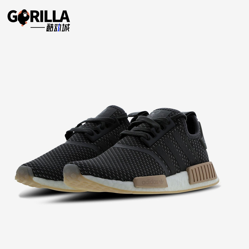 Adidas/阿迪达斯正品NMDR1女低帮复古网面经典跑步运动鞋BB9091
