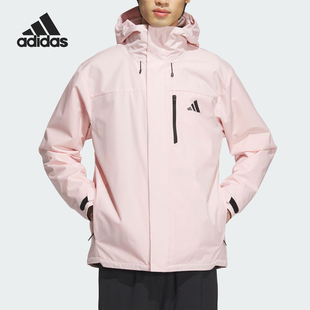 Adidas/阿迪达斯正品新款男女户外登山三合一冲锋衣JM9143