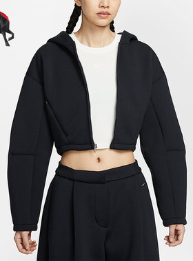Nike/耐克正品Sportswear女士运动连帽短款时尚夹克HV2077-010
