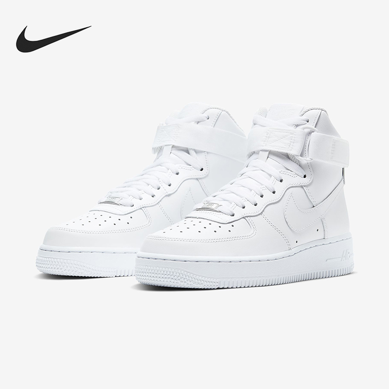 Nike/耐克正品秋季款女士休闲高帮耐磨魔术贴透气板鞋334031-105