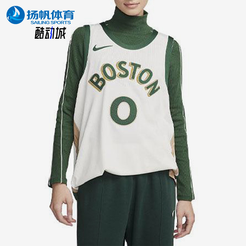 Nike/耐克官方正品NBA男女复古舒适透气圆领简约时尚字母篮球背心