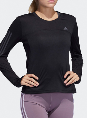 Adidas/阿迪达斯正品26夏新品女子跑步运动休闲潮长袖T恤ED9311