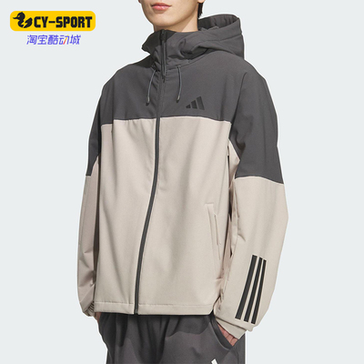 Adidas/阿迪达斯正品V SFT SHELL JK2男女连帽拼接宽松外套KF5231