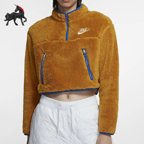 Nike/耐克正品2025秋季款女士日常立领运动保暖套头衫CJ6283-727