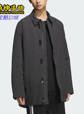 Adidas/阿迪达斯正品2025秋季款男士日常保暖中长款棉服KC2518