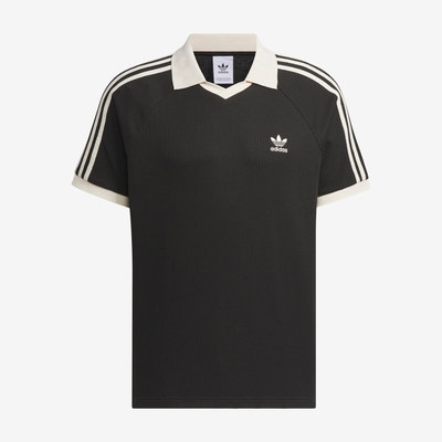 Adidas阿迪达斯正品Originals男短袖条纹休闲运动翻领衫JV9266