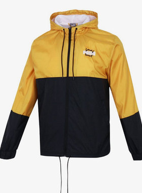 Puma/彪马官方正品新款男子连帽训练宽松跑步运动服夹克532208-02