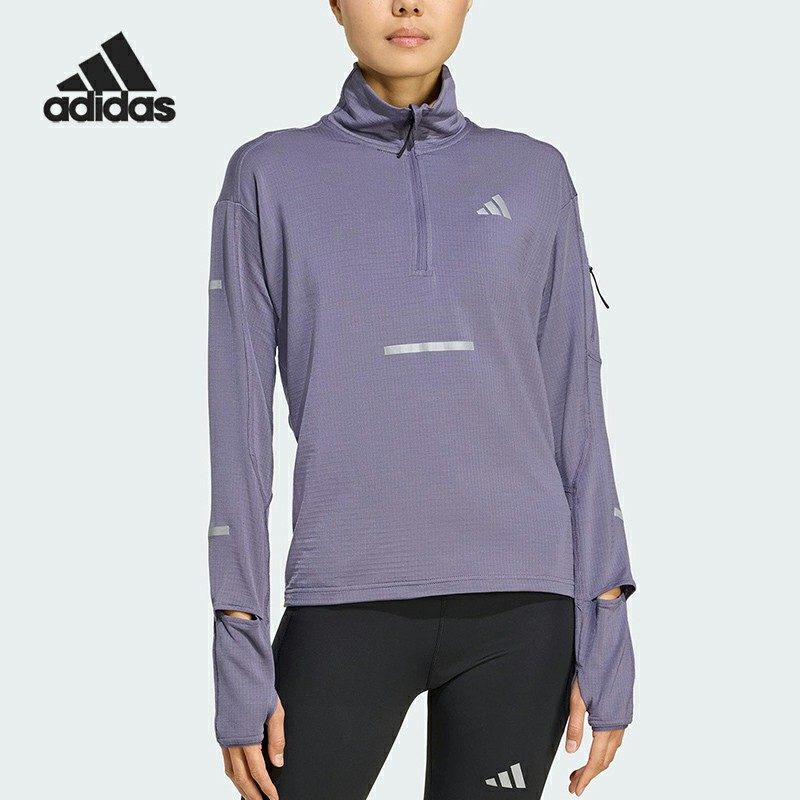 Adidas/阿迪达斯正品2025秋季款女士翻领跑步套头衫JM5727,运动服/休闲服装,运动卫衣/套头衫,淘宝优惠券,粉丝福利购,淘宝优惠卷