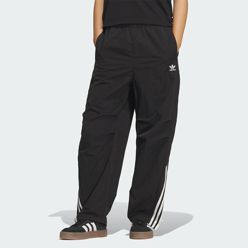 Adidas/阿迪达斯正品三叶草女士运动多口袋梭织宽松弯刀裤KS3324