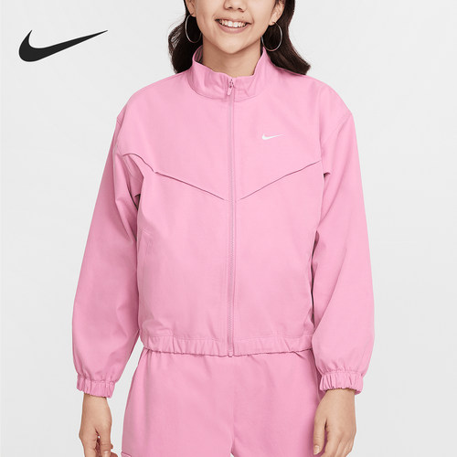 Nike/耐克正品新款大童梭织立领宽松短款训练外套FZ5557-646