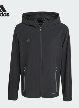 Adidas/阿迪达斯正品TIRO25C VT JKTY大童连帽足球运动外套JX9504