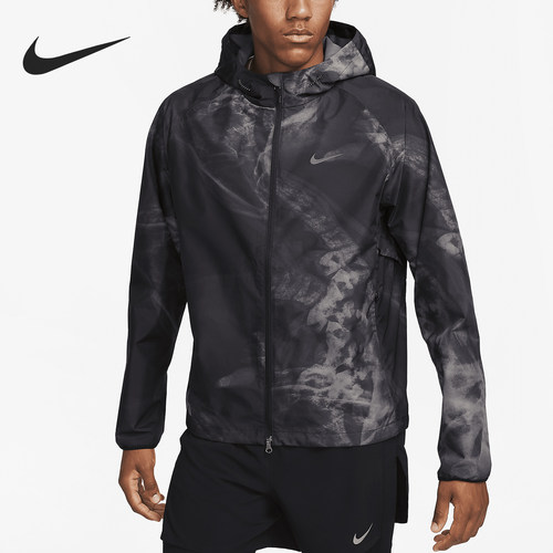 Nike/耐克正品男士Logo徽标印花连帽经典休闲夹克外套FB8550-010