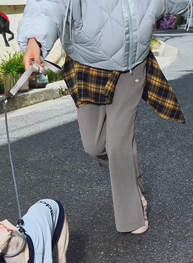 Adidas/阿迪达斯正品三叶草女士运动双面针织日常休闲长裤KS5983