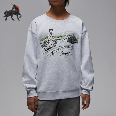 Nike/耐克正品Resort大童运动加绒圆领休闲宽松卫衣IQ9985-051