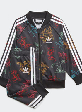 Adidas/阿迪达斯正品 三叶草 运动休闲婴幼童长袖长裤套装 H20324