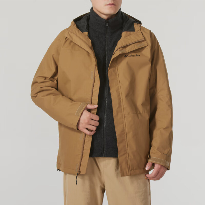 Columbia/哥伦比亚正品抓绒男士户外三合一冲锋衣WE4714257