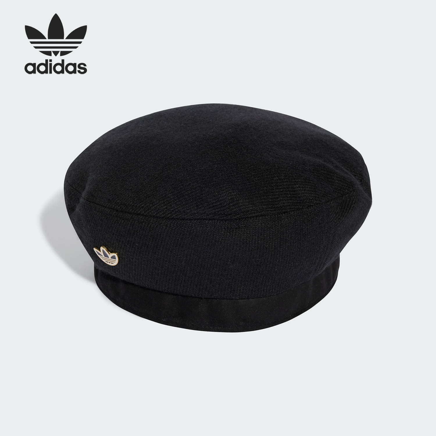 阿迪达斯女士复古穿搭贝雷帽