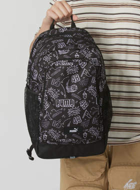 Puma/彪马正品2024新款男女同款印花潮流双肩背包091376-06