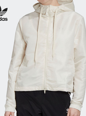 Adidas/阿迪达斯正品三叶草WINDBREAKER 女子运动风衣外套 FU1724