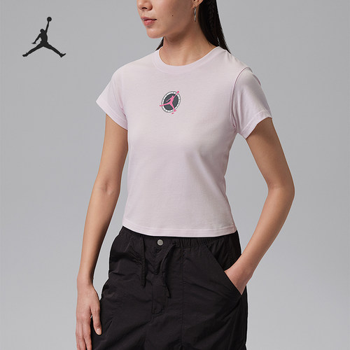 Nike/耐克正品Jordan Air女士圆领运动经典休闲短袖T恤IR0779-664