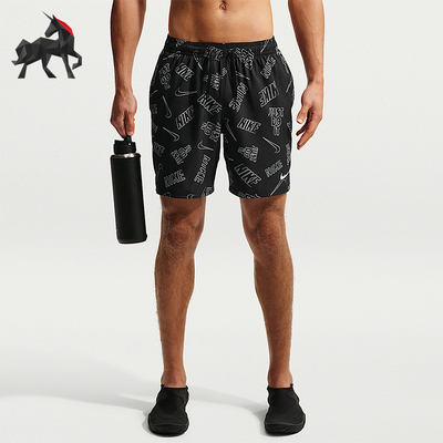 Nike/耐克正品Swim Breaker男士运动含衬裤沙滩短裤IU2358-010