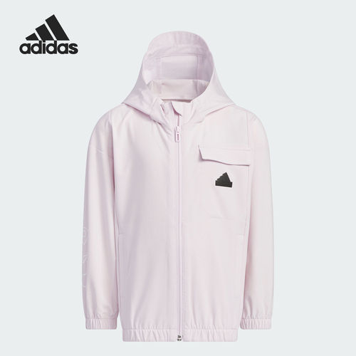 Adidas/阿迪达斯正品LK CE WB小童梭织连帽夹克外套IT1784