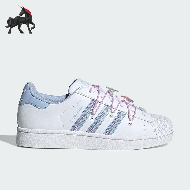 Adidas/阿迪达斯正品2025 三叶草女士透气经典时尚运动板鞋JR1332