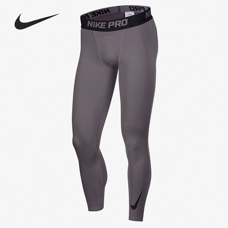 Nike/耐克正品时尚新款男子加绒保暖篮球训练紧身长裤 CZ4283-010