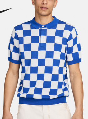 Nike/耐克官方正品春季新款男士翻领针织透气短袖T恤FN3423-480