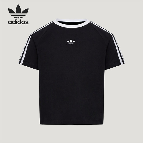 Adidas/阿迪达斯正品三叶草LACET-SHIRT新款经典短袖T恤KU3111