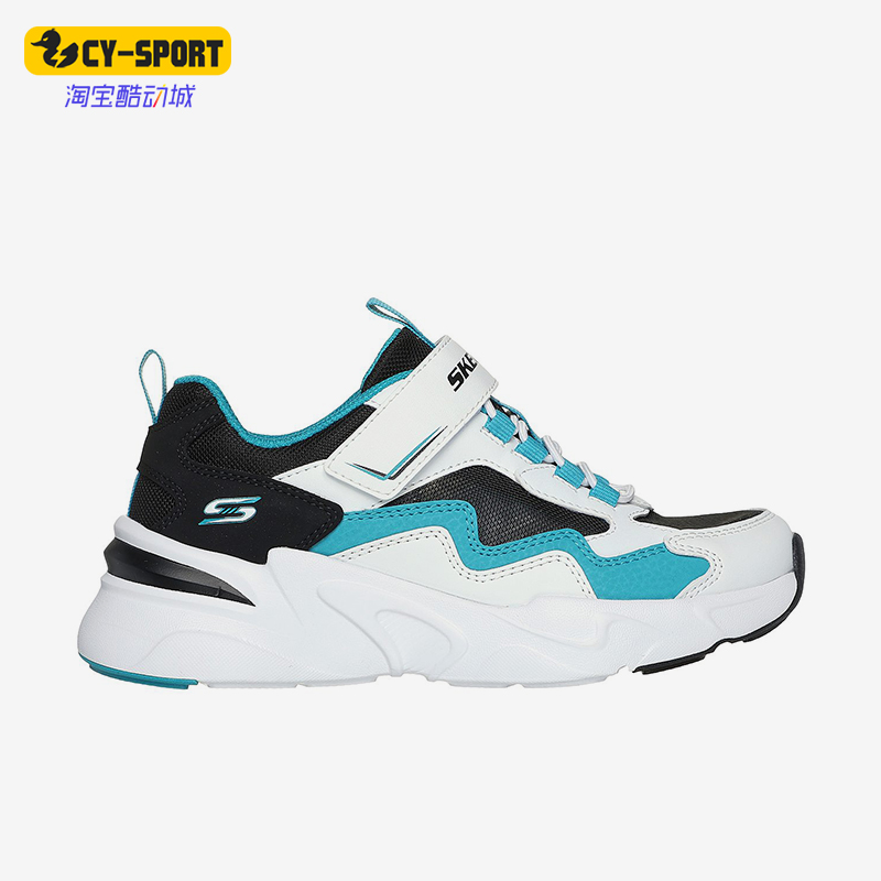 Skechers/斯凯奇正品新款男童网面透气魔术贴运动透气休闲鞋