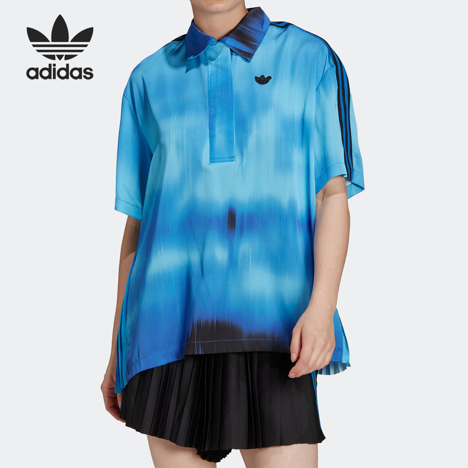Adidas/阿迪达斯正品三叶草新款休闲翻领女子运动短袖HB9400,运动服/休闲服装,运动T恤,淘宝优惠券,粉丝福利购,淘宝优惠卷