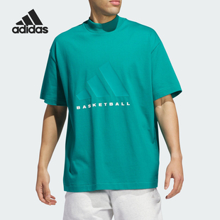 透气短袖 Adidas T恤JE3765 时尚 男女同款 阿迪达斯正品 休闲运动新款