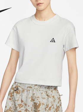 Nike/耐克正品新款女士简约休闲针织圆领短袖T恤FD2717-121