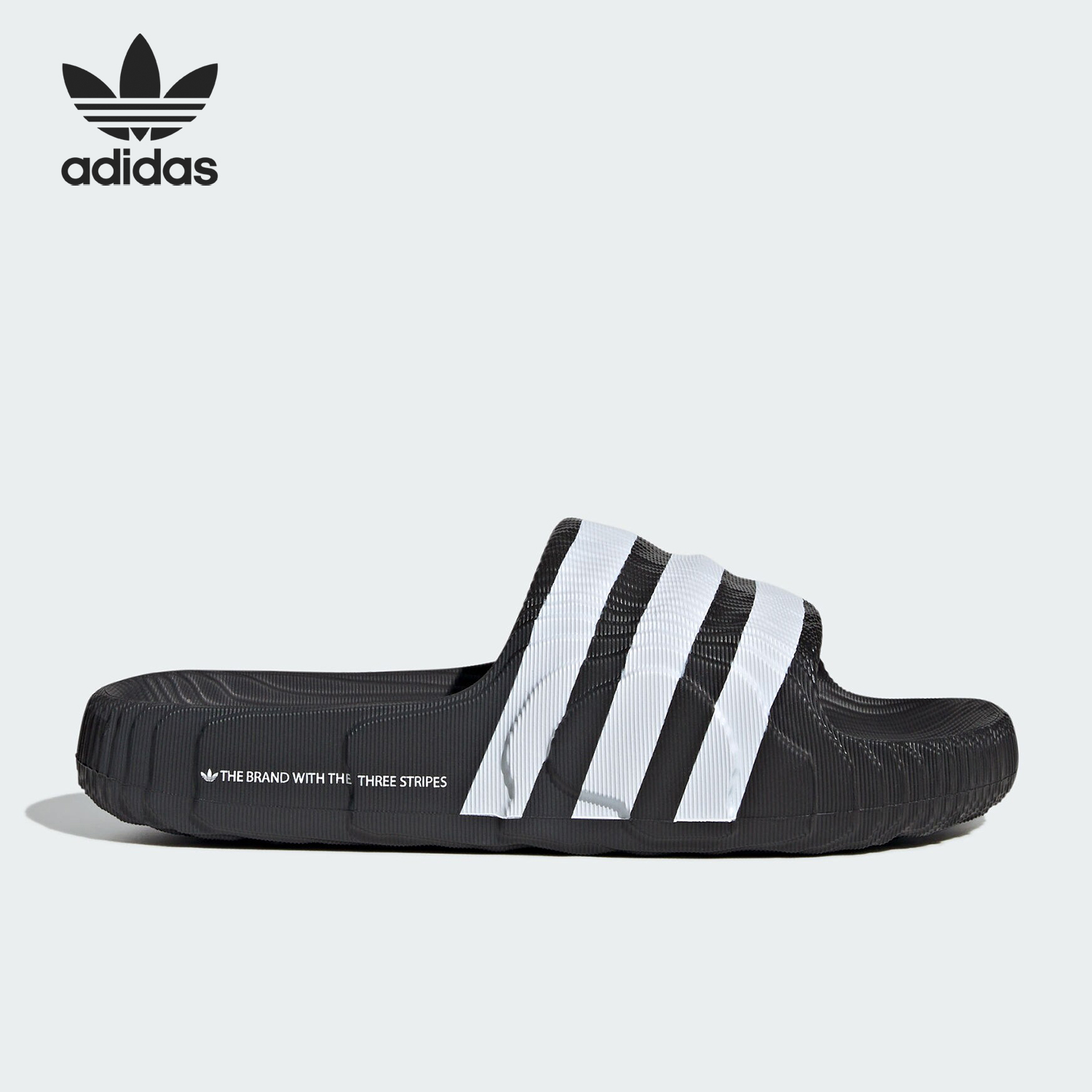 Adidas/阿迪达斯正品三叶草男女同款厚底经典运动拖鞋IF3670