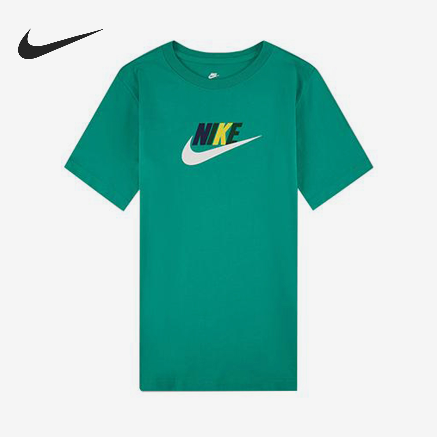 Nike/耐克正品夏季大童运动休闲透气LOGO印花短袖FN3713-324