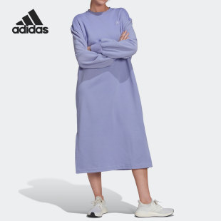 女子加绒运动长袖 Adidas 2022新款 连衣裙 阿迪达斯官方正品 HU0304