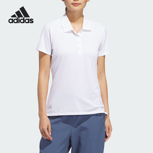 Adidas阿迪达斯女士高尔夫POLO衫