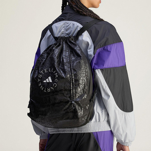 Adidas/阿迪达斯正品GYMSACK P女士运动印花经典便携背袋包JY4205