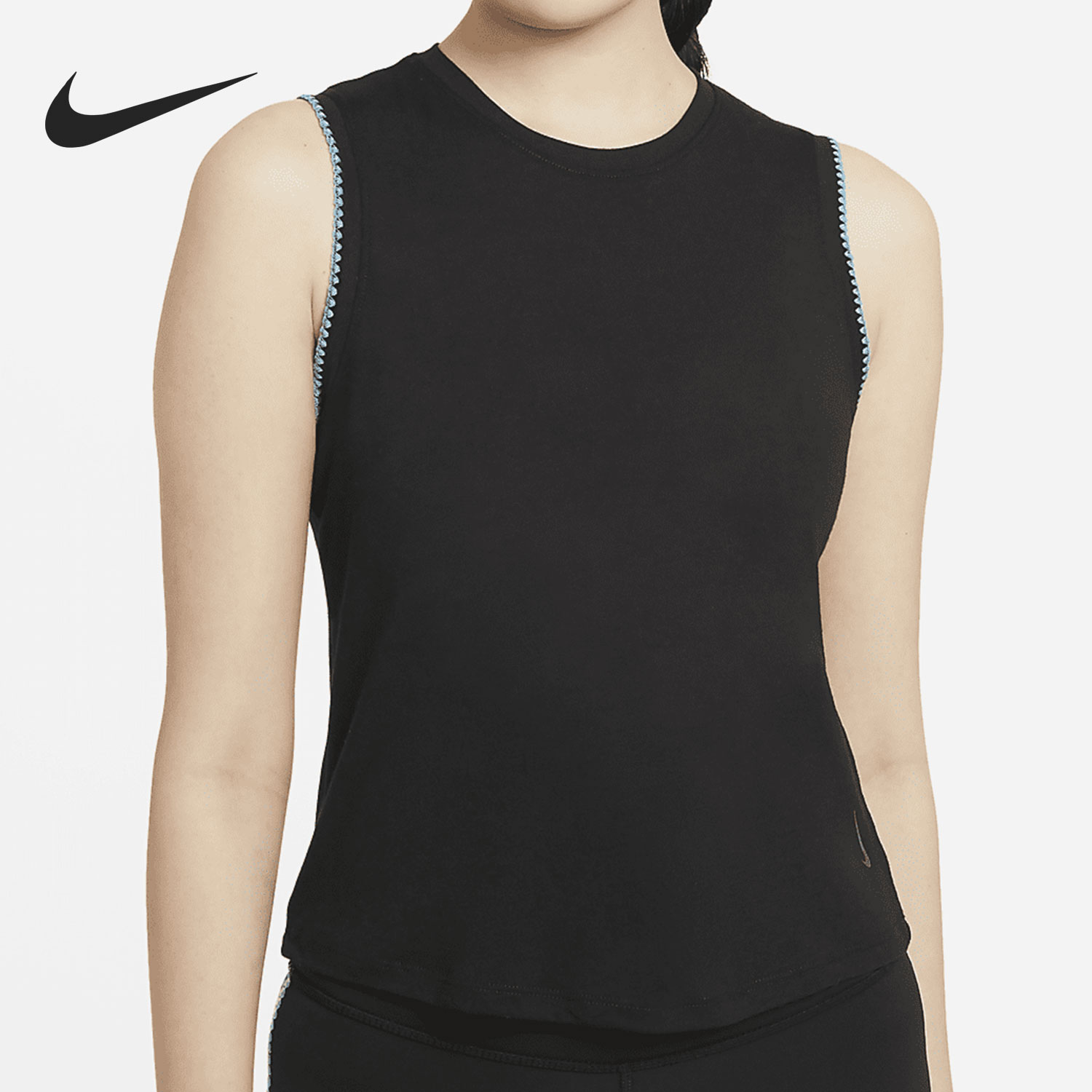 Nike/耐克正品YOGA CROCHET-EDGE夏季女子运动瑜伽背心DA1047-010