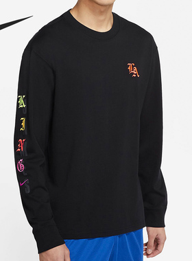 Nike/耐克正品 当季新款男子运动训练长袖休闲圆领T恤DB6187-011