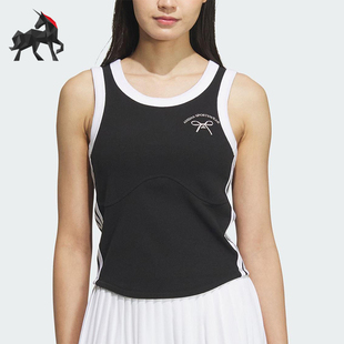阿迪达斯正品 针织透气无袖 夏季 女士经典 背心JY7621 新款 Adidas