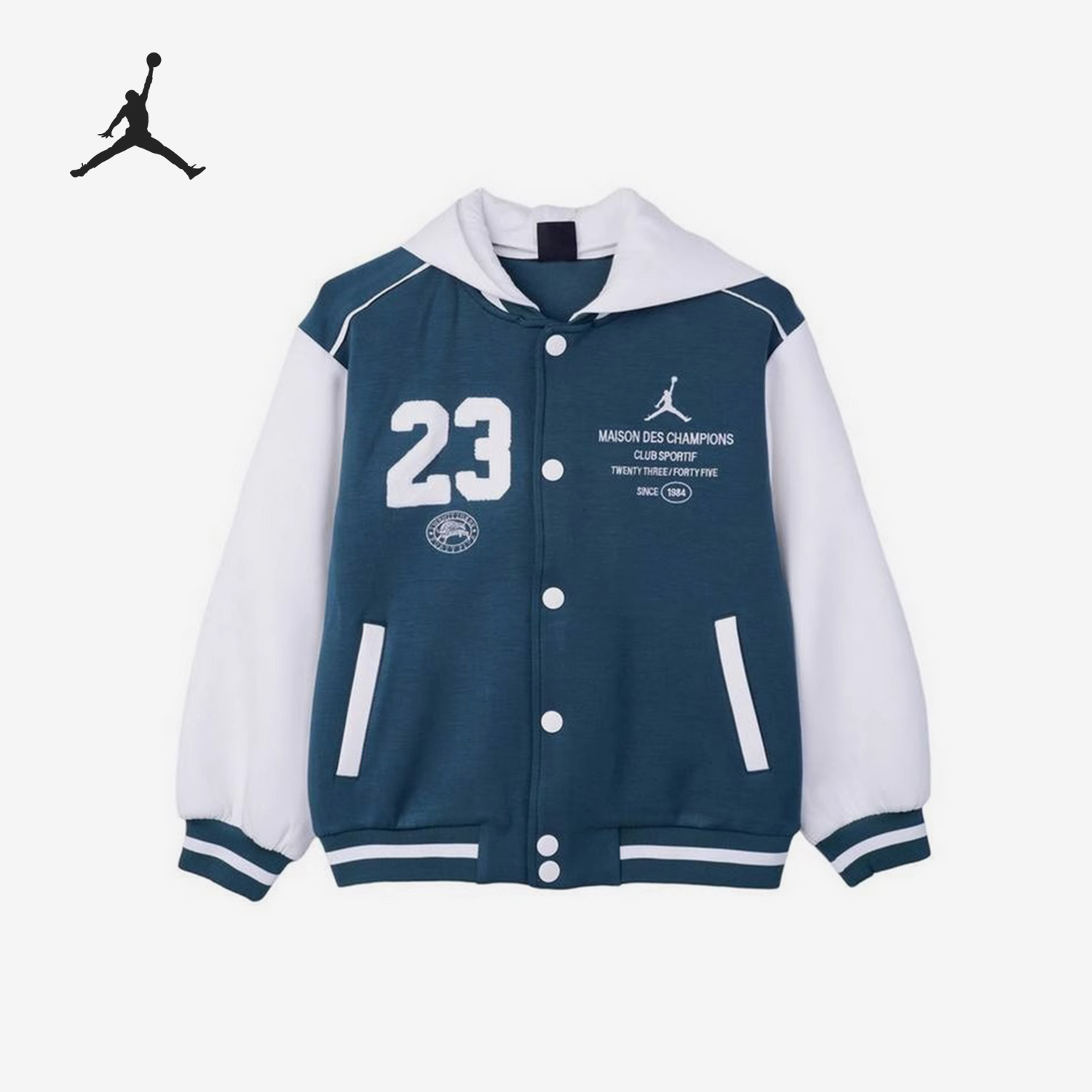 Nike/耐克正品JORDAN大童针织休闲拼接宽松棒球服HQ7075-366