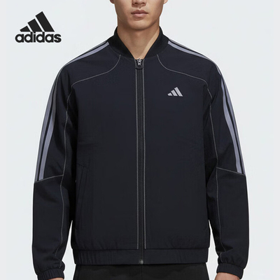 Adidas/阿迪达斯正品春季男士宽松简约经典梭织夹克外套KV5947