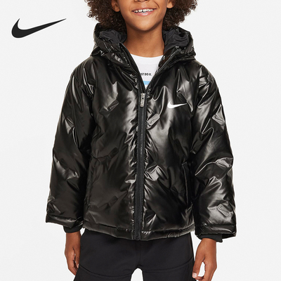 Nike/耐克正品Embossed小童保暖运动连帽羽绒服FZ6220-010