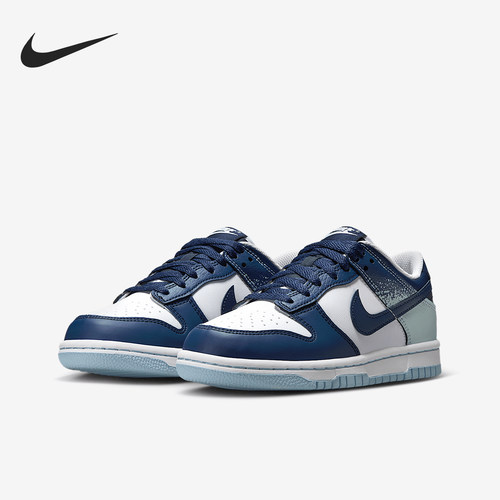 Nike/耐克正品Dunk Low GS女子大童运动缓震经典板鞋IB7687-100