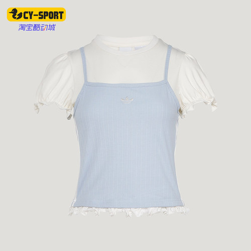 Adidas/阿迪达斯正品三叶草女士日常休闲经典运动短袖T恤KY3298