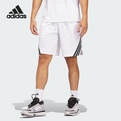 Adidas/阿迪达斯官方正品当季款男士宽松三条纹短裤JN4739
