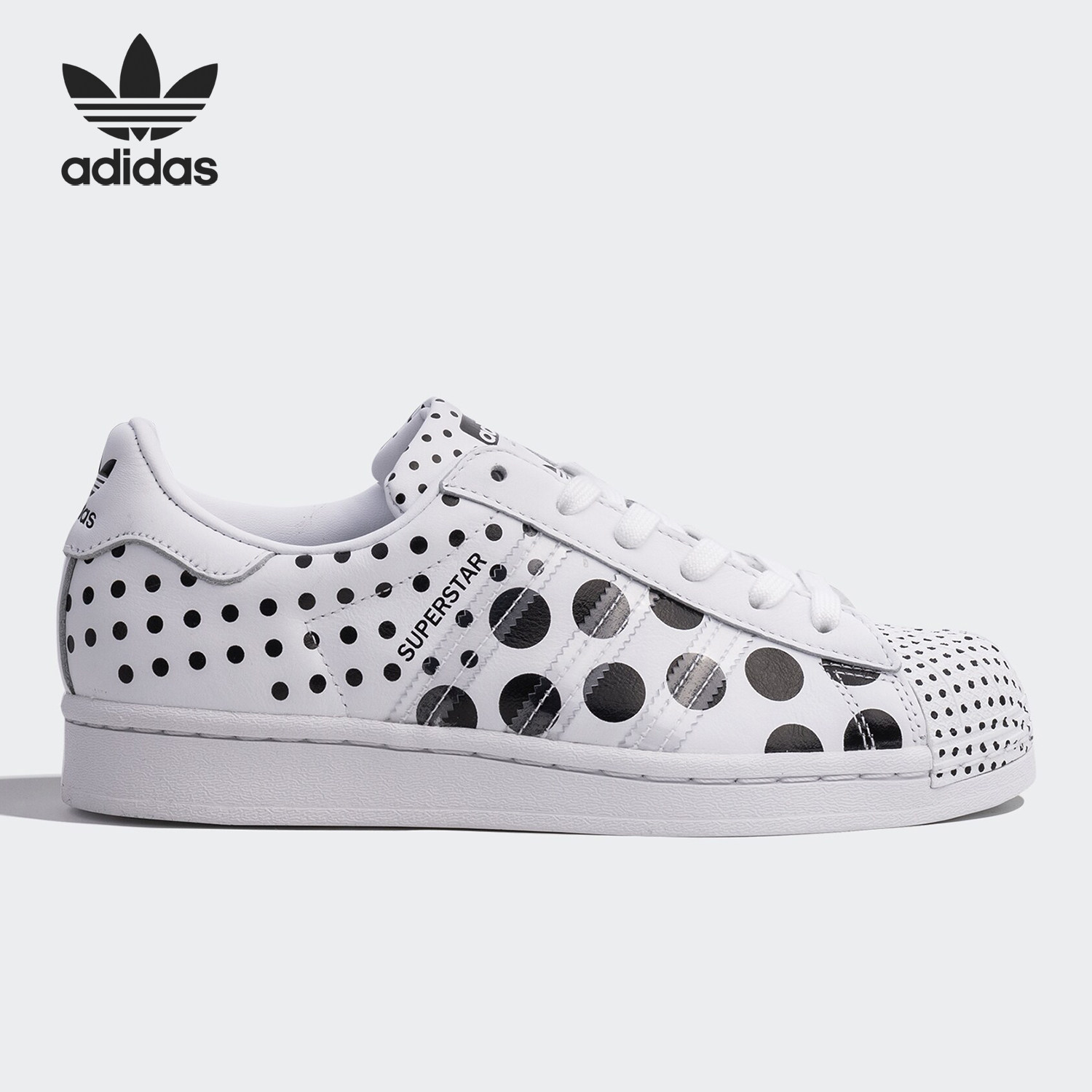 Adidas/阿迪达斯正品三叶草SUPERSTAR男女波点款经典运动鞋FX7775